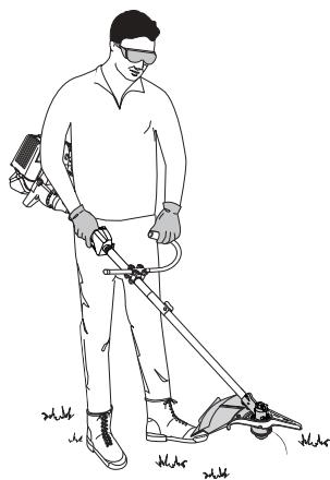 MTD YM26BC - HOLDING THE TRIMMER - 2