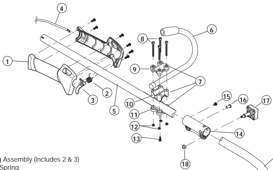 MTD YM26BC - BOOM AND TRIMMER PARTS - MODEL YM26CS 4-CYCLE GAS TRIMMER - 1