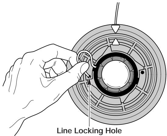MTD YM26BC - Winding the Inner Reel With New Line - 4