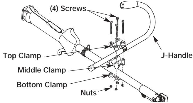 MTD YM26BC - INSTALL AND ADJUST THE J-HANDLE - 1