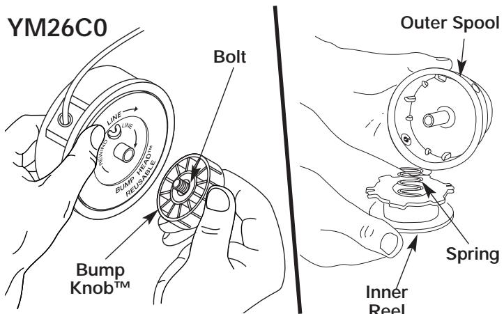 MTD YM26BC - Winding the Existing Inner Reel - 2