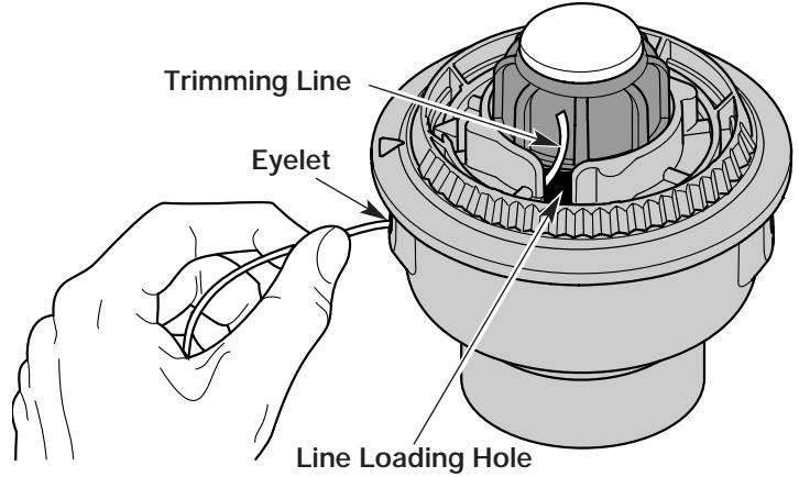 MTD YM26BC - Winding the Inner Reel With New Line - 3