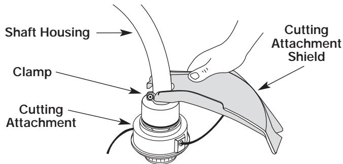 MTD YM26CO - Installing the Cutting Attachment Shield - 2