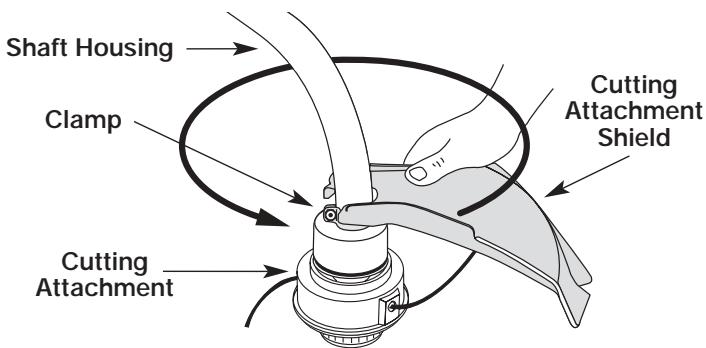 MTD YM26CO - Installing the Cutting Attachment Shield - 3
