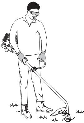 MTD YM26CO - Holding the Trimmer - 2