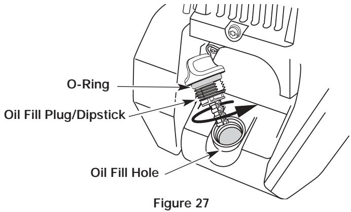 MTD YM26CO - Checking The Oil Level - 3