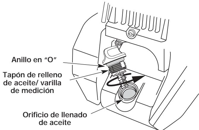 MTD YM26CO - CARGA DE ACEITE EN EL CARTER DEL CIGUENAL: USO INICIAL - 2