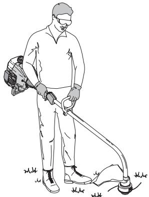 MTD YM400 - COMO SOSTENER EL RECORTADOR - 2