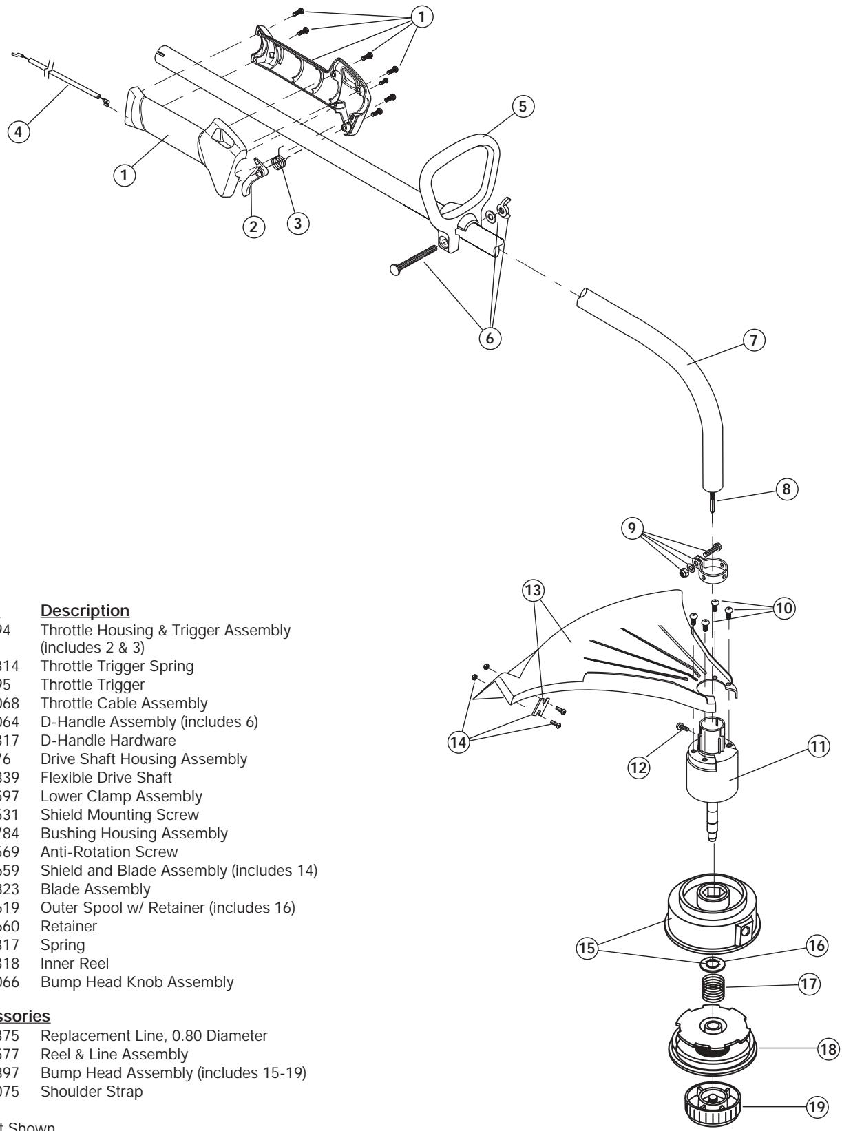 MTD YM400 - 2-CYCLE GAS TRIMMER - 1
