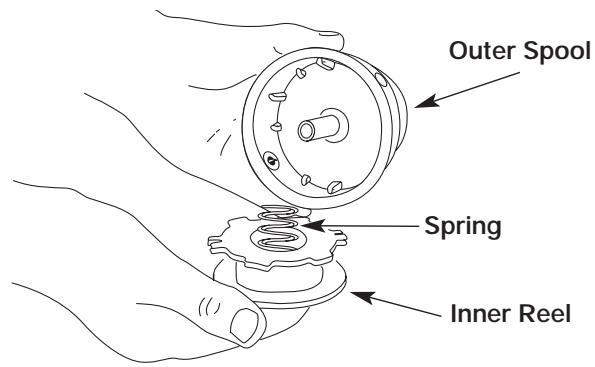 MTD YM400 - Winding the Existing Inner Reel - 2