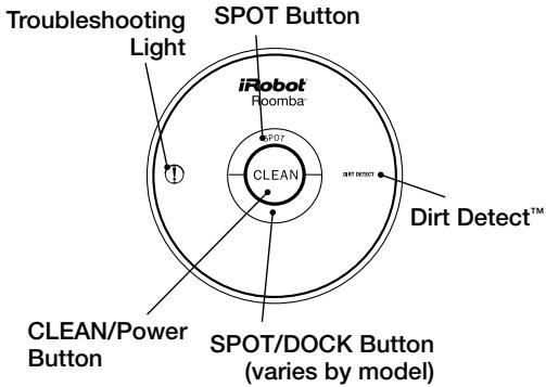 IROBOT ROOMBA 500 - Buttons and Lights - 1