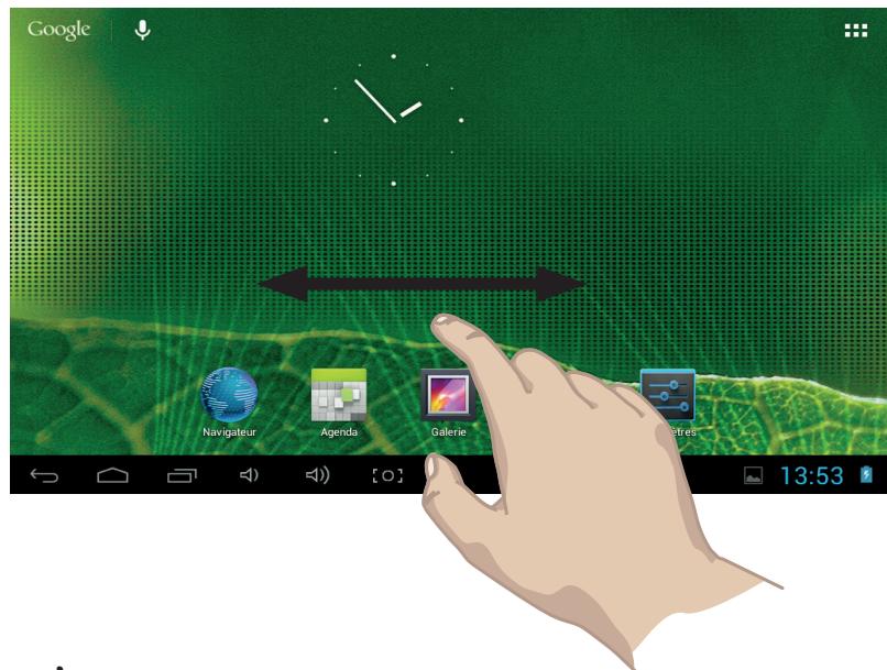 LISTO WEB'PAD 1001 - Écran d'accueil ETENDU - 1
