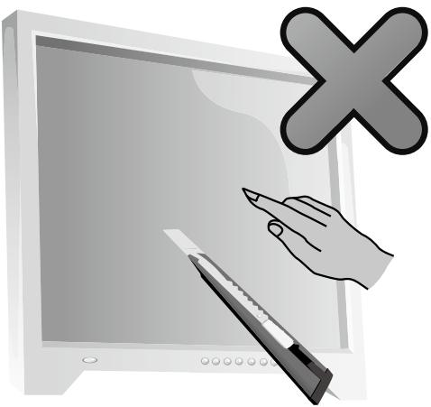 LENOVO IDEACENTRE B300 - Attentions when using the Touch Screen - 1