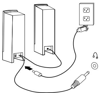 LENOVO IDEACENTRE B300 - If you have powered speakers without an adapter: - 1
