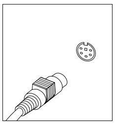 LENOVO IDEACENTRE B300 - Connect the keyboard cable to the appropriate keyboard connector (PS2 connector or USB connector). - 1