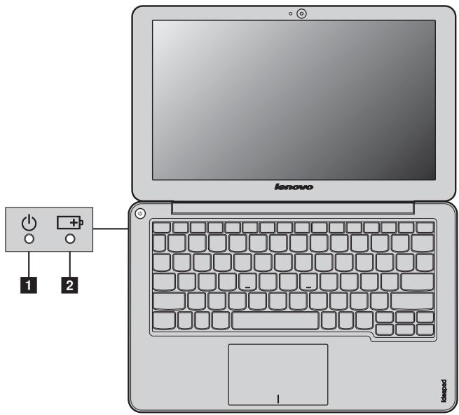 LENOVO IDEAPAD S200 - Systemstatusindikatorer - 1