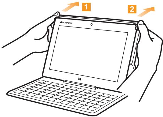 LENOVO IDEAPAD MIIX 2 11 POUCES - Detaching the tablet - 1