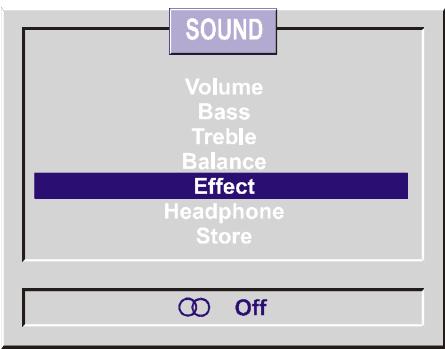 HITACHI C2842S - Setting Sound Effect: - 1