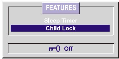 HITACHI C2842S - Child Lock: - 1