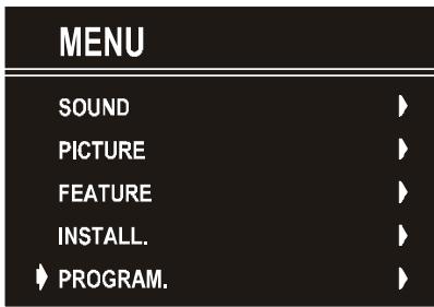 HITACHI CL1426T - Programme Menu - 1