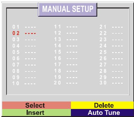 HITACHI CL2125S - Program (Programming) Menu - 1