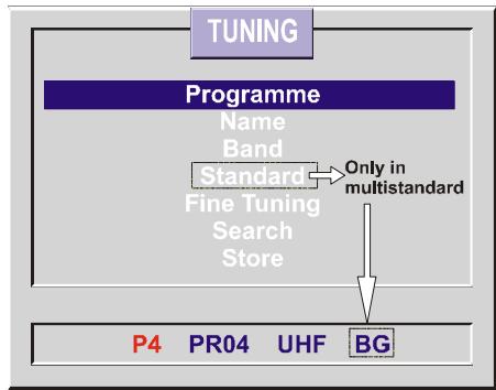 HITACHI CL2125S - Tuning Menu - 1