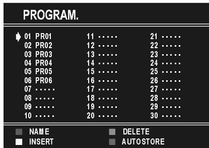 HITACHI CL2143S - Programme Menu - 2
