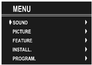 HITACHI CL2143S - Menu System - 1