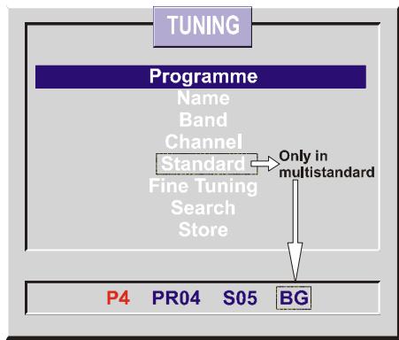 HITACHI CL2842AN - Tuning Menu - 1