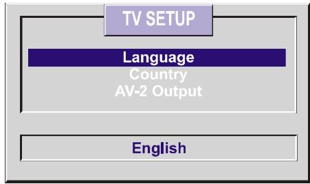 HITACHI CL2842AN - TV Setup Menu - 1