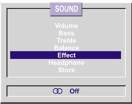 HITACHI CL2842AN - Setting Sound Effect: - 1
