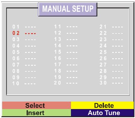 HITACHI CL2842AN - Program (Programming) Menu - 1