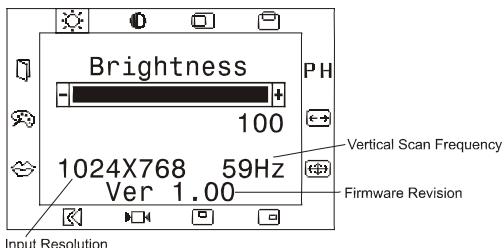 HITACHI CML152XW2 - OSD Function Menu - 1