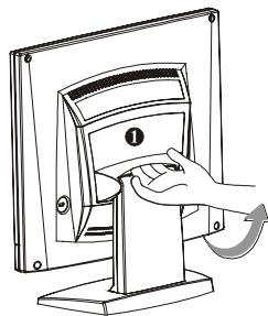 HITACHI CML153XW - Detaching LCD Monitor from Its Stand - 1