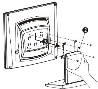 HITACHI CML153XW - Detaching LCD Monitor from Its Stand - 2