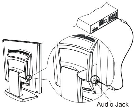 HITACHI CML153XW - Connecting the Audio Cable - 1