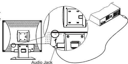 HITACHI CML158XW - Connecting the Audio Cable - 1