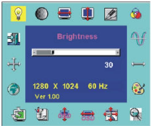 HITACHI CML170SXW - OSD Function Menu - 1