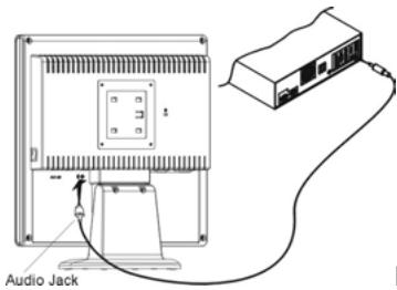 HITACHI CML175SXW2 - Connecting the Audio Cable - 1
