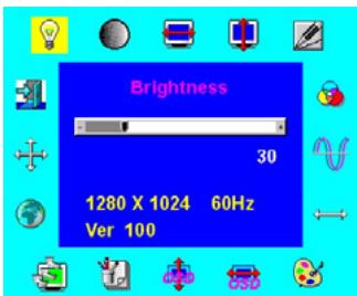 HITACHI CML175SXW2 - OSD Function Menu - 1