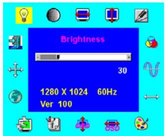 HITACHI CML175SXWB - OSD Function Menu - 1