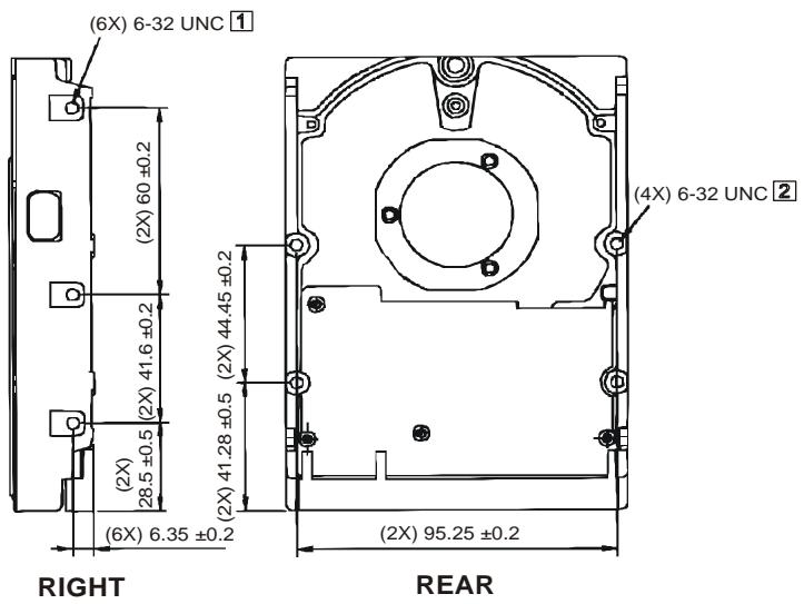 HITACHI ULTRASTAR 36LZX - Mount the drive - 1
