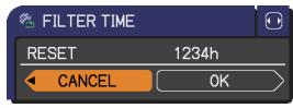HITACHI CPX8 - Indication in OSD (On Screen Display) - 2