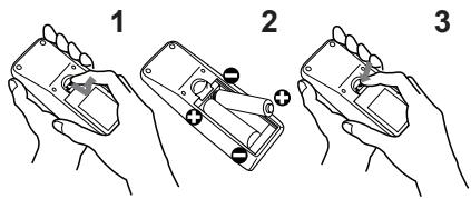 HITACHI CPX8 - Installing the batteries - 1