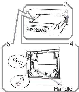 HITACHI CPX8 - Replacing the lamp - 2
