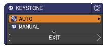 HITACHI CPX9 - Correcting the keystone distortions - 1