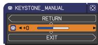 HITACHI CPX9 - Correcting the keystone distortions - 3