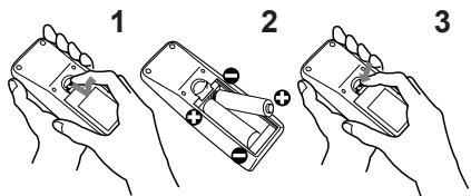 HITACHI CPX9 - Installing the batteries - 1