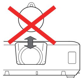 HITACHI CPX9 - Precaution for lens cover attachment and removal - 2