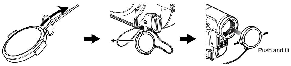 HITACHI DZ-BX35A - ATTACHING LENS CAP - 2